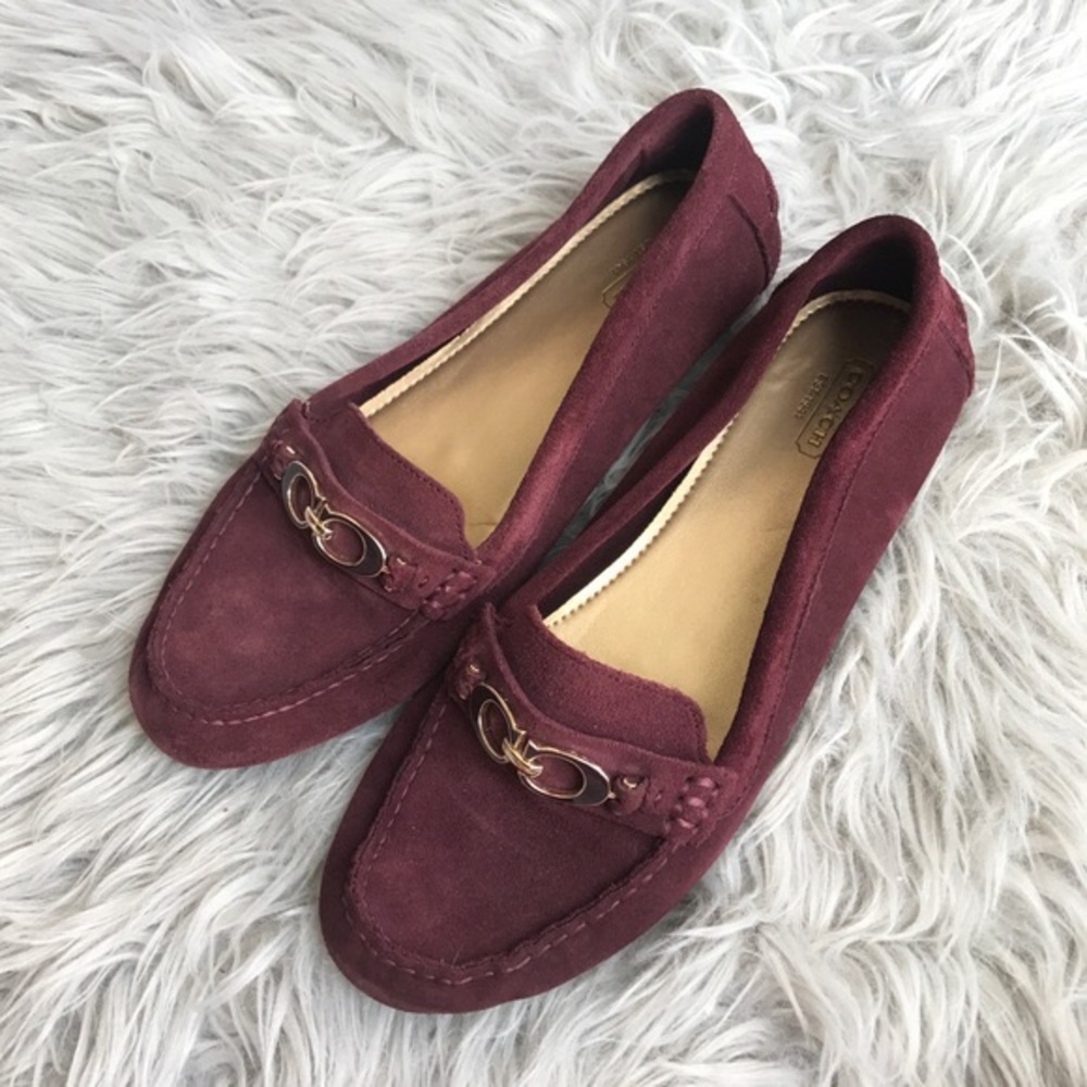 Feathered Burgundy Fortunata Loafer